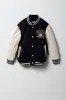 Blouson d'aviateur en molleton à broderie NYC pour garçons sold by Urban Planet