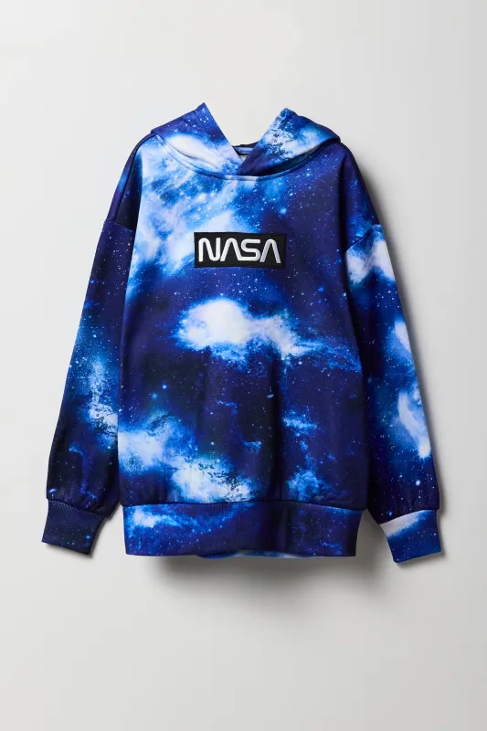 Haut à capuchon à imprimé NASA Galaxy pour garçons sold by Urban Planet