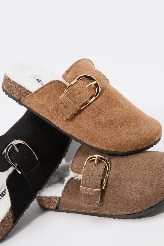 Sabots doublés de similifourrure pour fille sold by Urban Planet