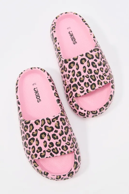 Girls Cheetah Print Sponge Slide sold by Urban Planet