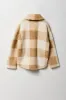 Girls Sherpa Plaid Shacket sold by Urban Planet