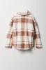 Girls Sherpa Plaid Shacket sold by Urban Planet