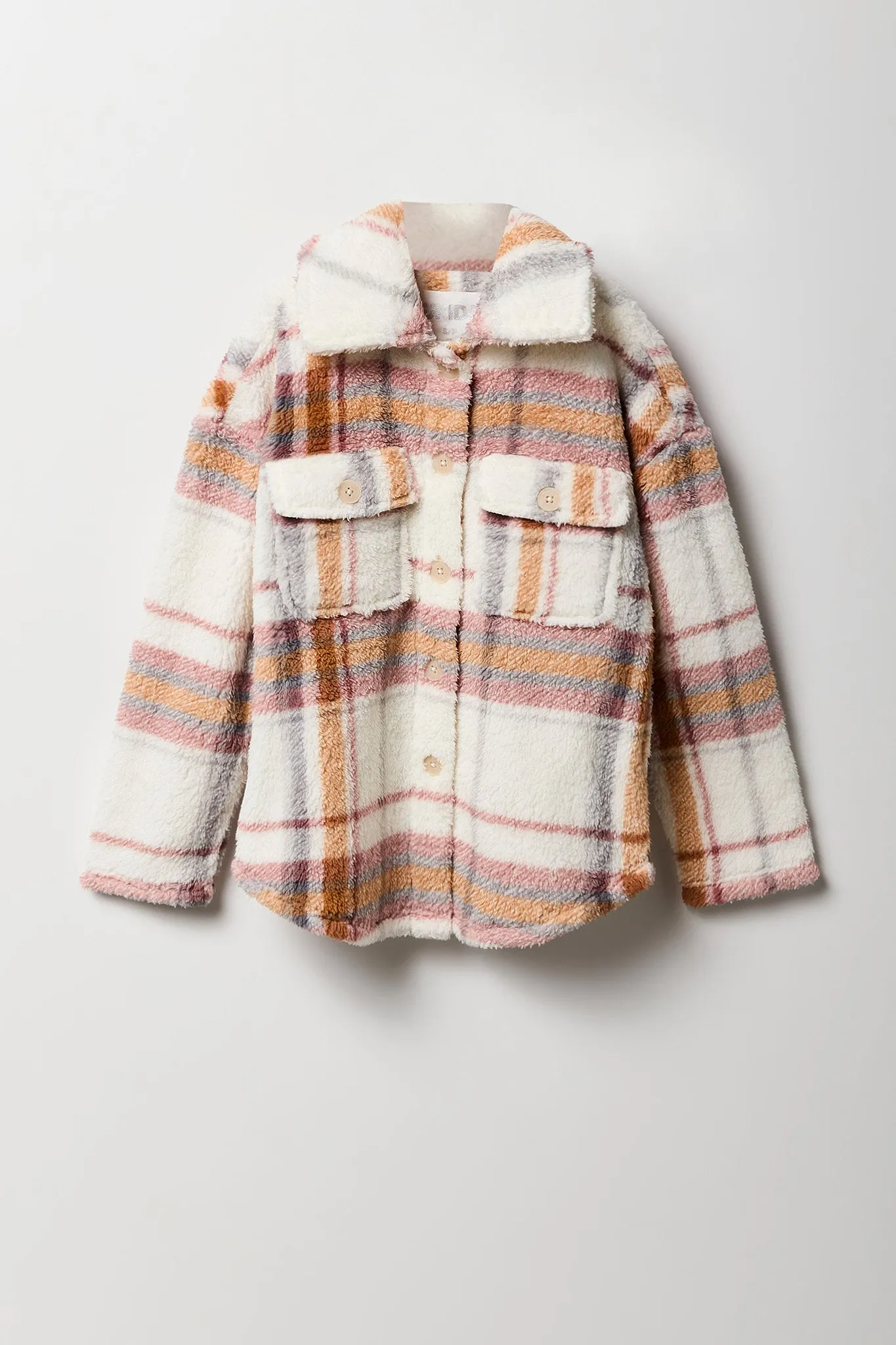 Surchemise en Sherpa à carreaux pour fille sold by Urban Planet product image thumbnail 2