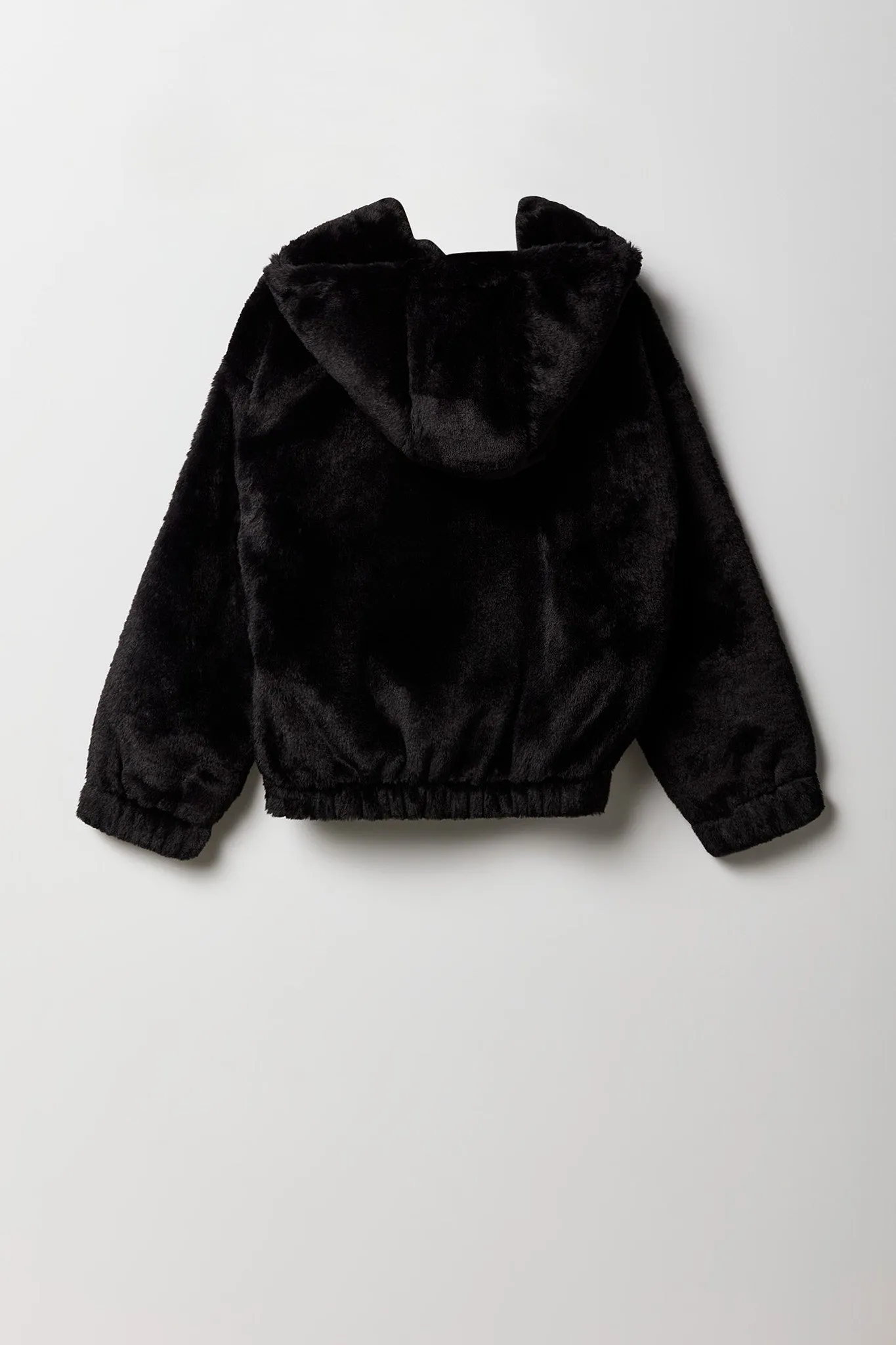 Girls Faux Fur Zip-Up Bomber sold by Urban Planet product image thumbnail 4