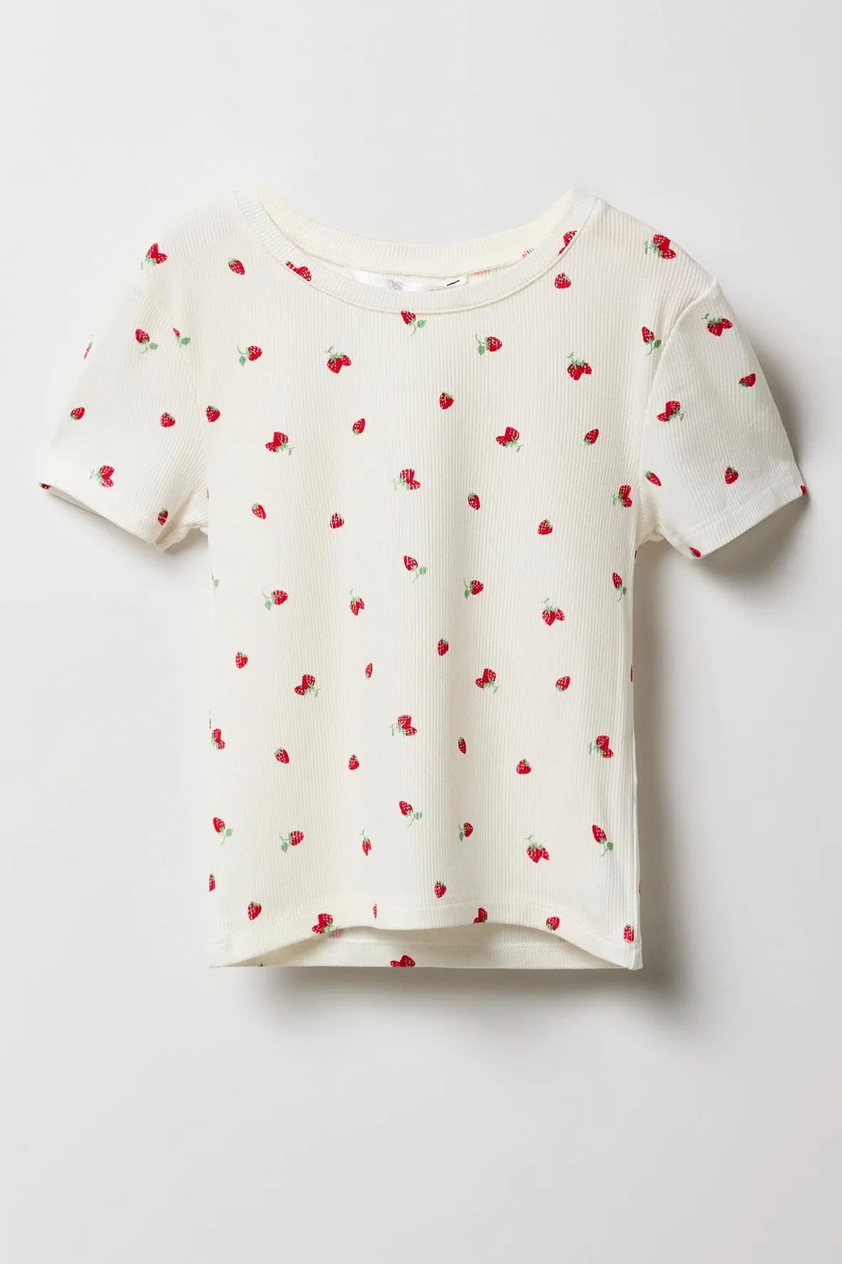 Girls Ribbed T-Shirt sold by Urban Planet