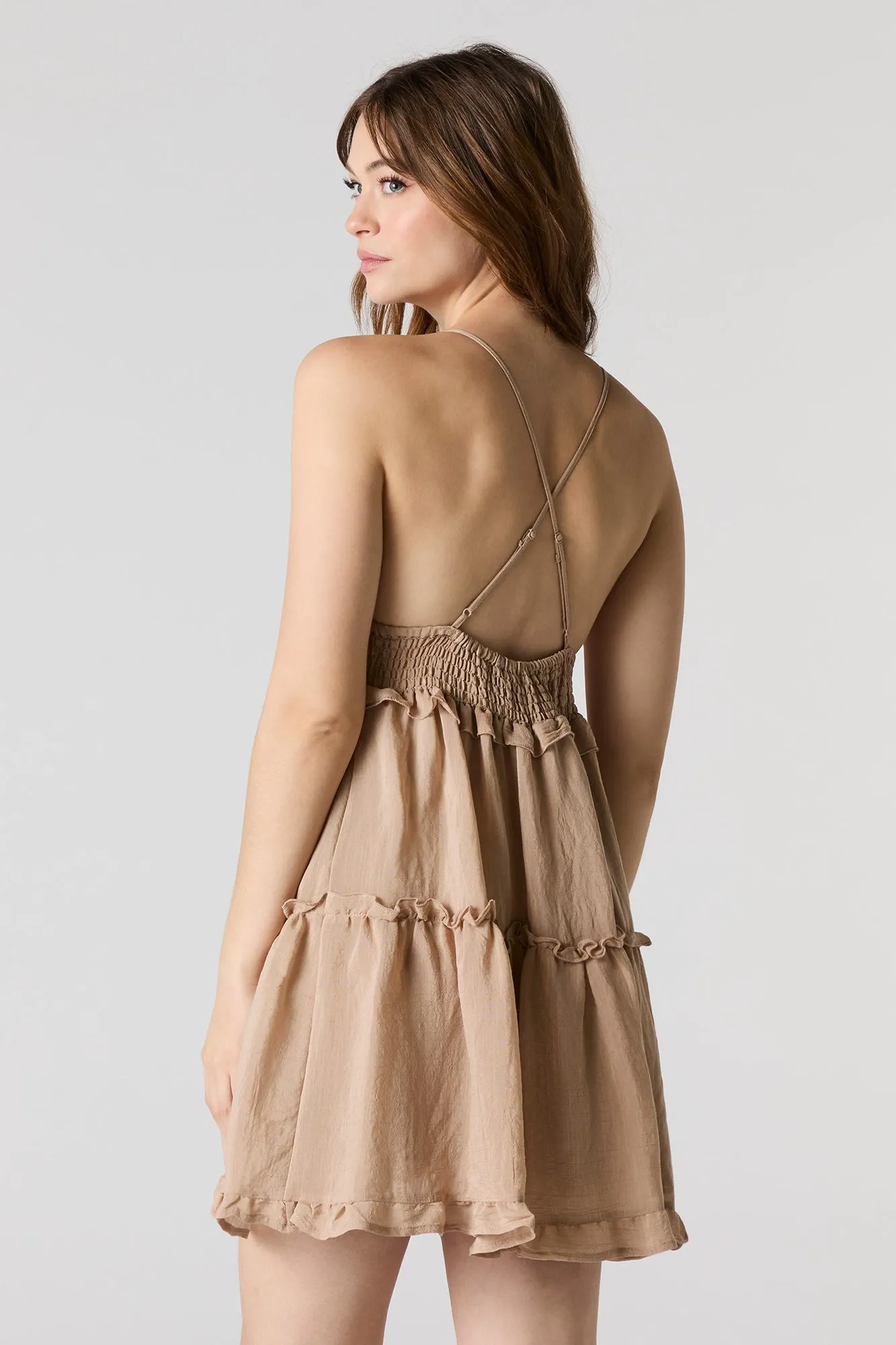 Minirobe nuisette à col en V et bordure de dentelle sold by Urban Planet product image thumbnail 2