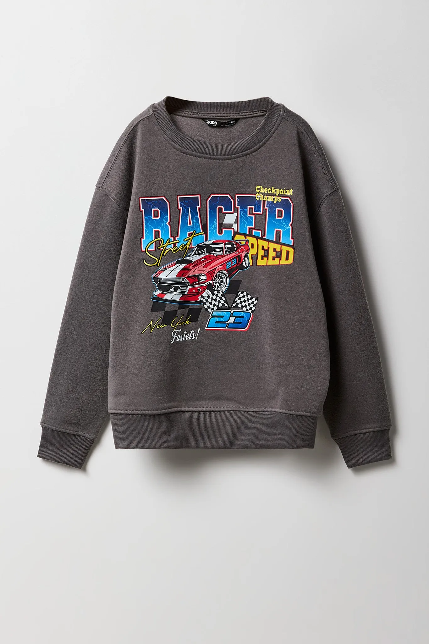 Boys Embroidered Graphic Fleece Sweatshirt sold by Urban Planet product image thumbnail 2