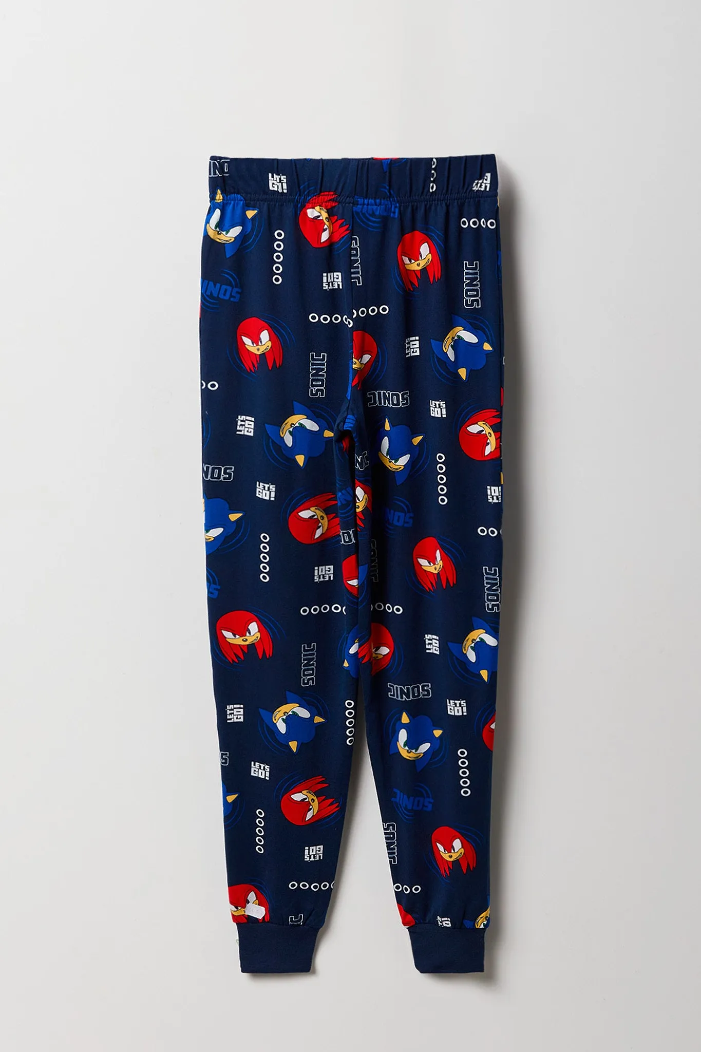 Boys Sonic & Knuckles T-Shirt & Jogger 2 Piece Pajama Set sold by Urban Planet product image thumbnail 5