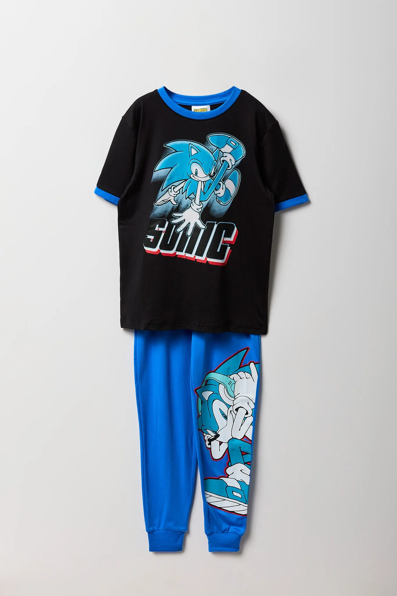 Boys Sonic T-Shirt & Jogger 2 Piece Pajama Set sold by Urban Planet