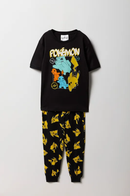 Boys Pokémon T-Shirt & Jogger 2 Piece Pajama Set sold by Urban Planet