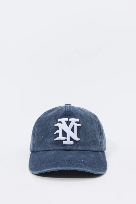 Boys City Embroidered Washed Baseball Hat sold by Urban Planet