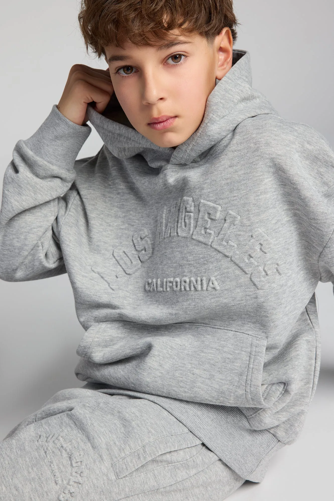 Boys City Embossed Fleece Hoodie sold by Urban Planet