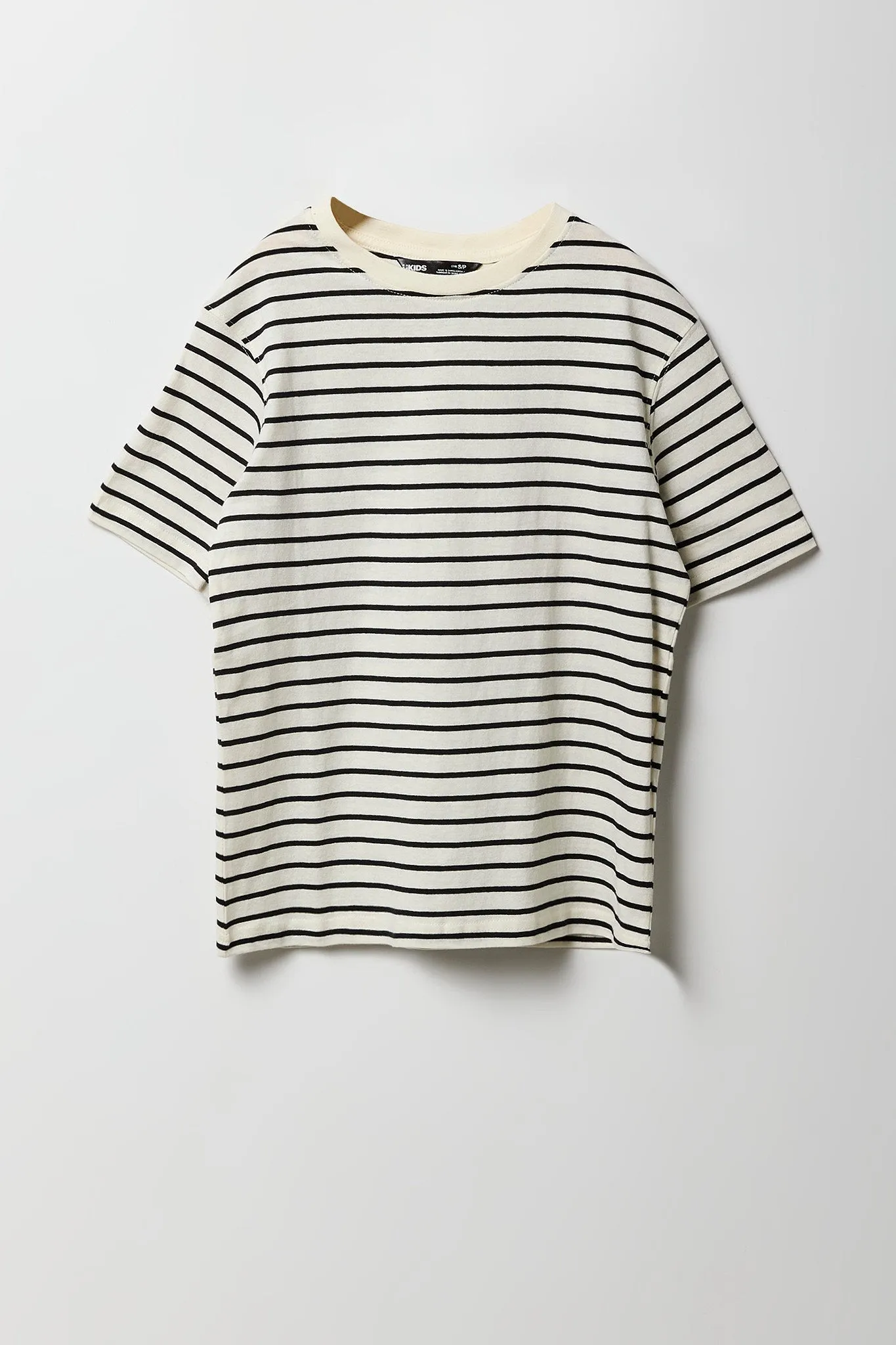 Boys Striped Crewneck T-Shirt sold by Urban Planet product image thumbnail 3