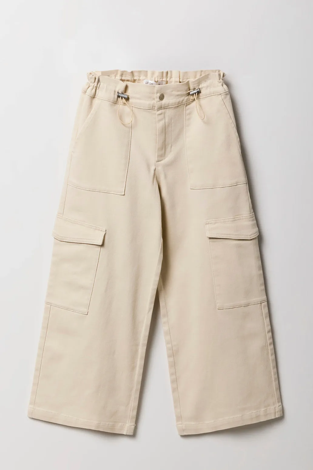 Pantalon cargo à taille plissée avec barillet pour fille sold by Urban Planet product image thumbnail 3