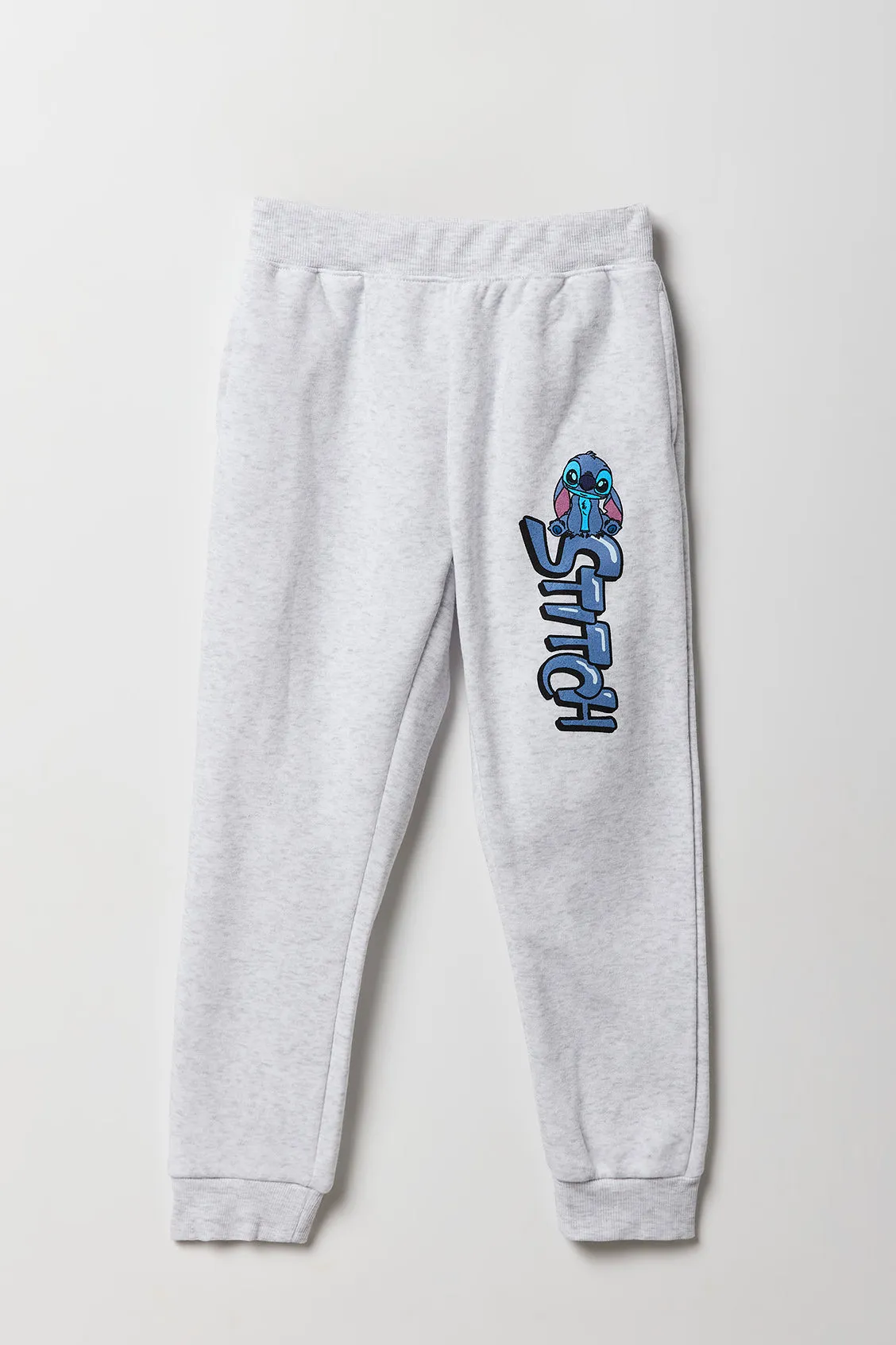 Girls Stitch Graphic Fleece Jogger sold by Urban Planet
