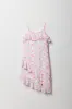 Girls Floral Chiffon Ruffle Asymmetrical Dress sold by Urban Planet