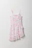 Girls Floral Chiffon Ruffle Asymmetrical Dress sold by Urban Planet