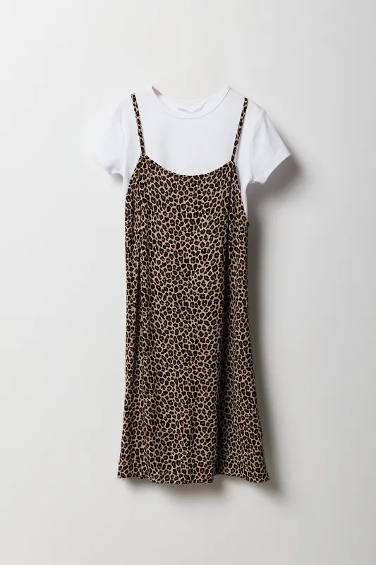 Ensemble avec t-shirt et robe froissée pour fille sold by Urban Planet