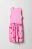 Robe avec jupe virevoltante côtelée fleurie pour fille sold by Urban Planet