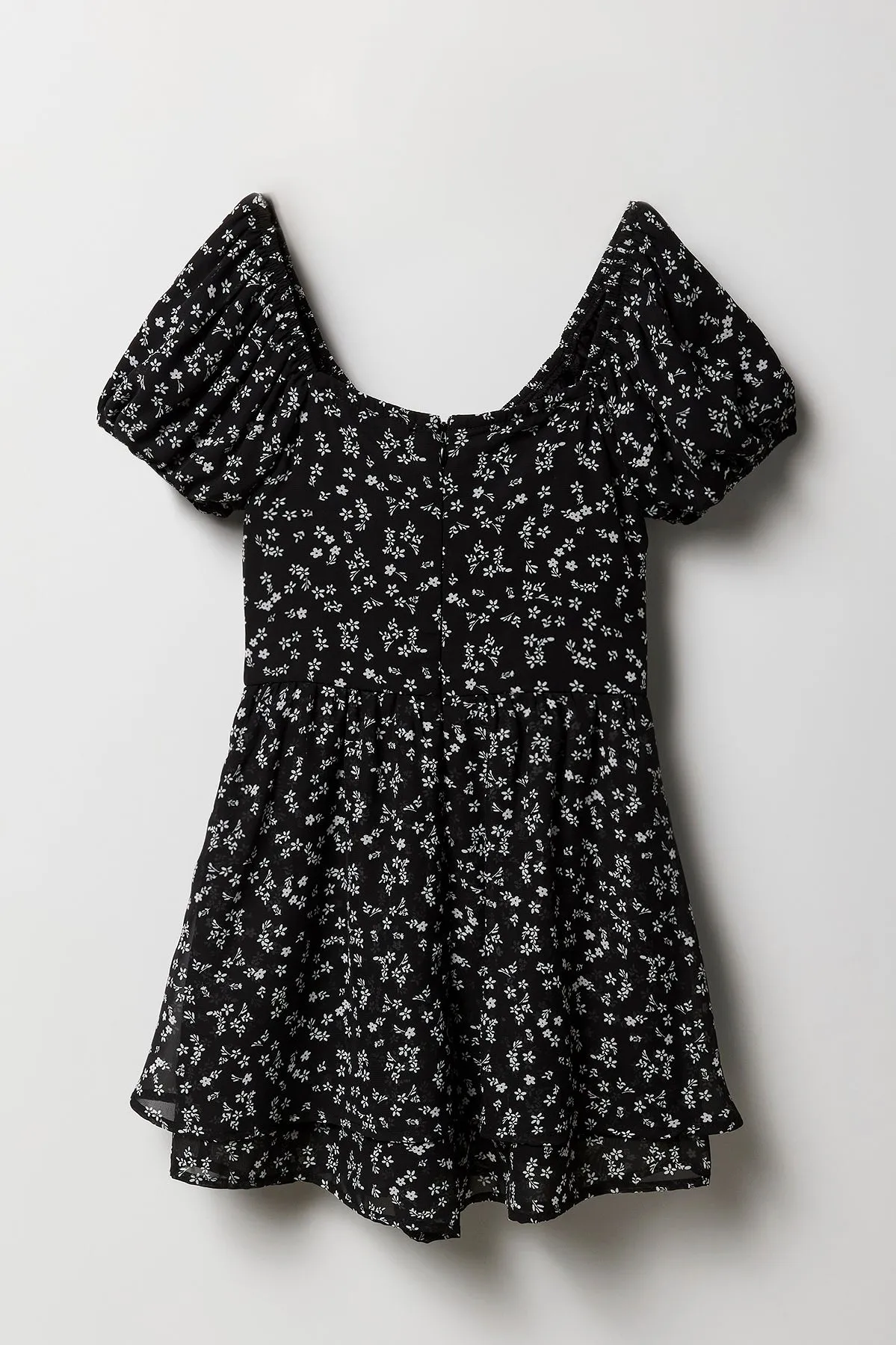 Combi-short en chiffon fleuri à manches courtes pour fille sold by Urban Planet product image thumbnail 4