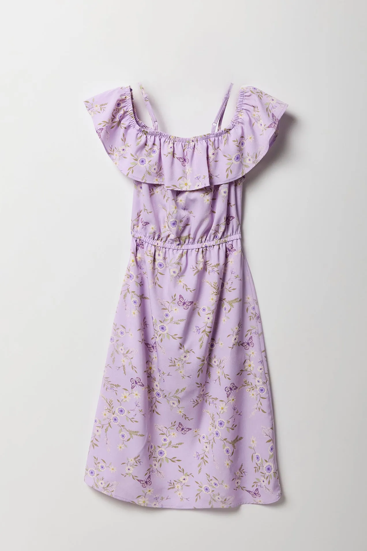 Combi-robe fleurie à épaules dénudées pour fille sold by Urban Planet product image thumbnail 4