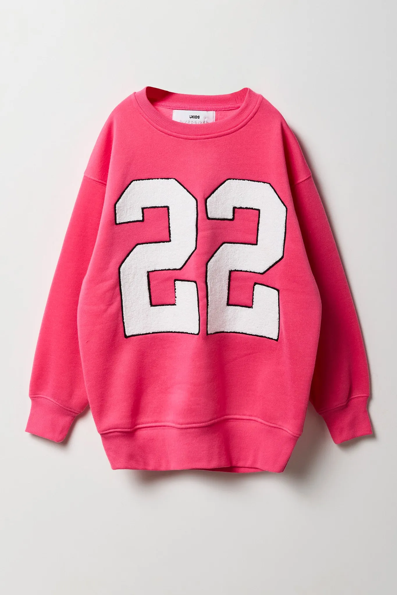 Girls Oversized Graphic Fleece Sweatshirt sold by Urban Planet product image thumbnail 3