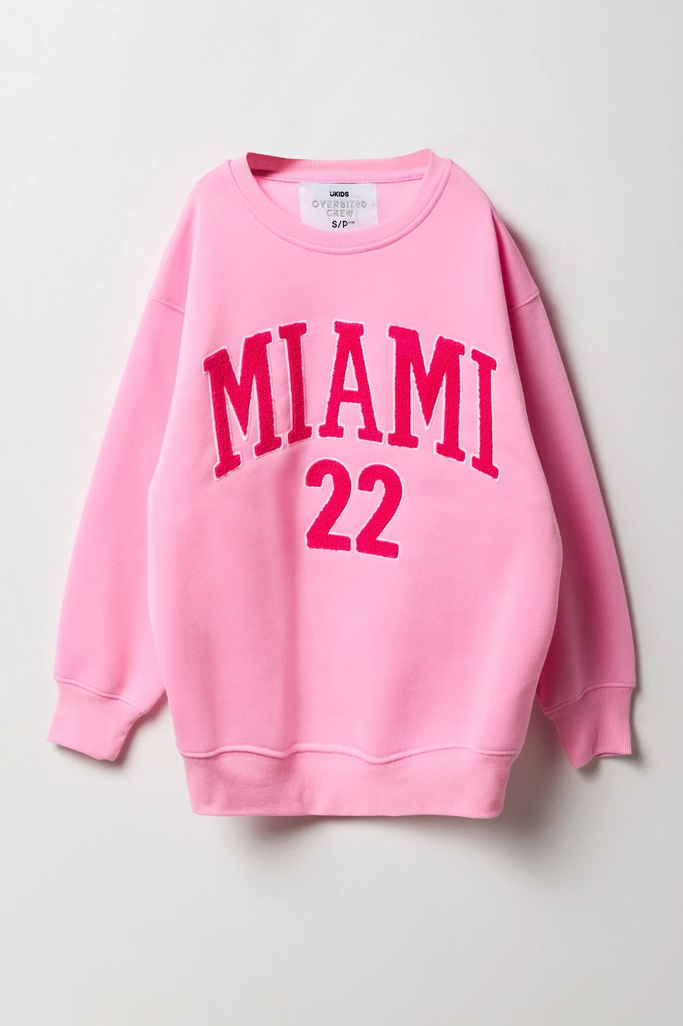 Girls Oversized Graphic Fleece Sweatshirt sold by Urban Planet