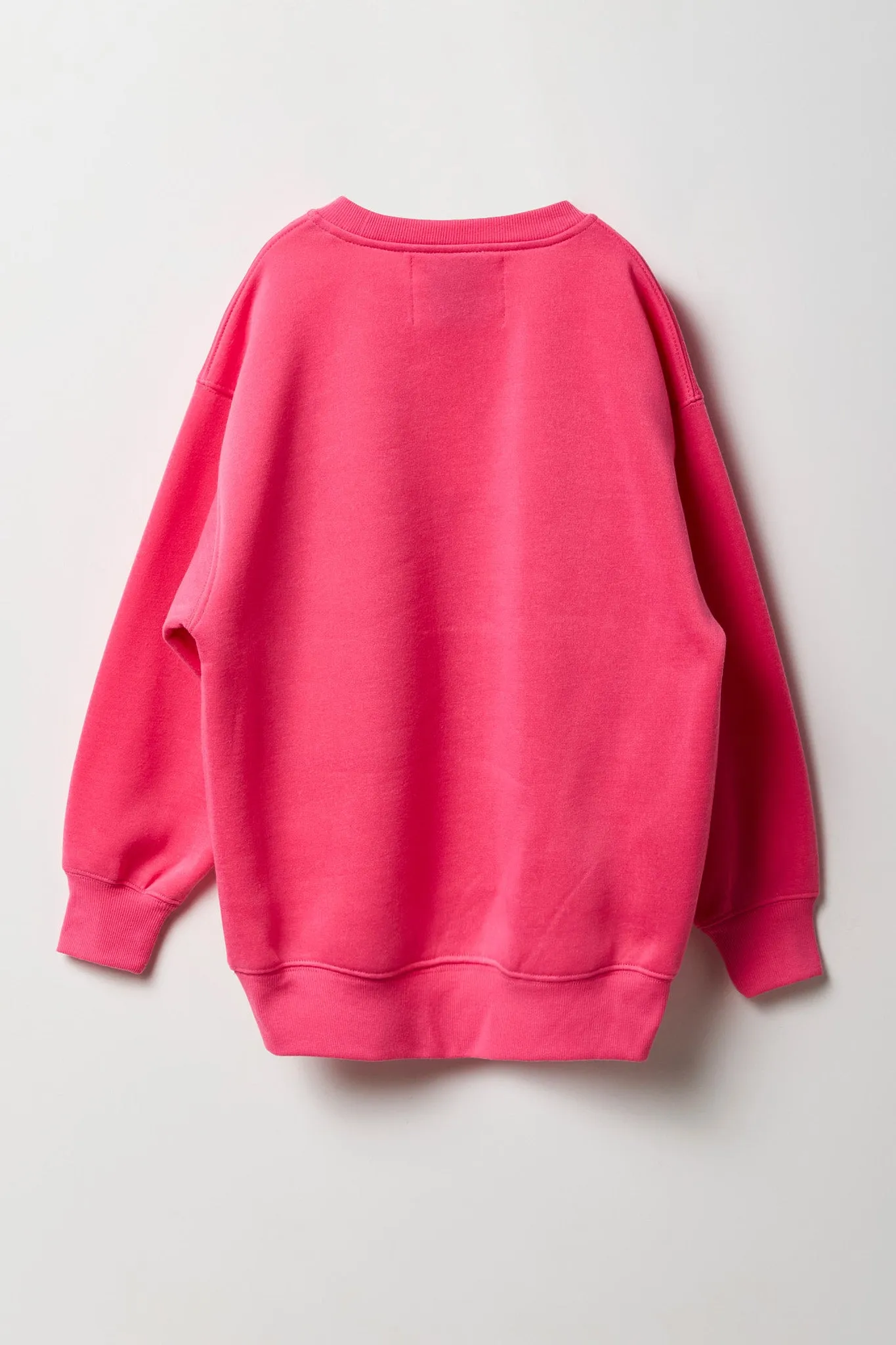 Girls Oversized Graphic Fleece Sweatshirt sold by Urban Planet product image thumbnail 4
