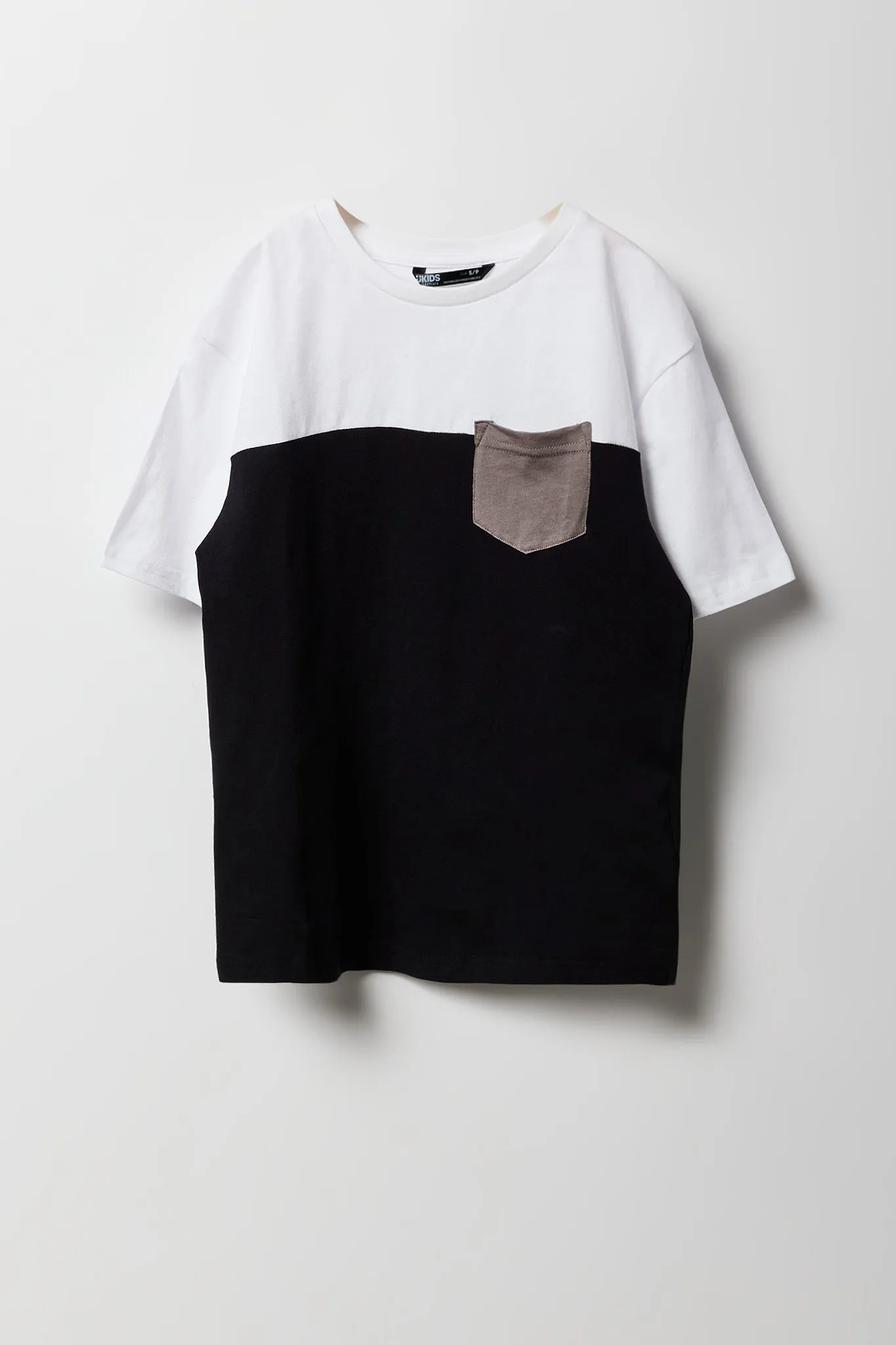 Boys Colourblock Pocket T-Shirt sold by Urban Planet