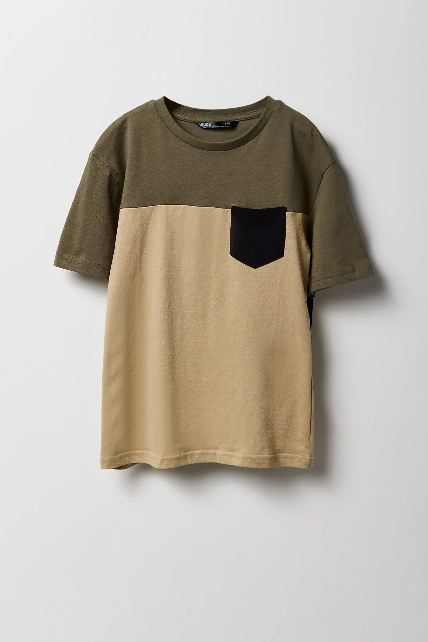 Boys Colourblock Pocket T-Shirt sold by Urban Planet product image thumbnail 3
