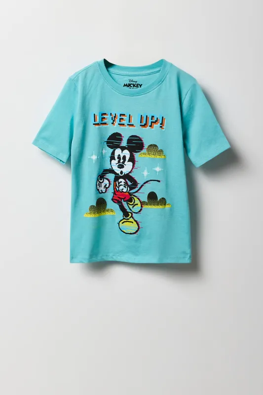 Boys Mickey Level Up Graphic T-Shirt sold by Urban Planet