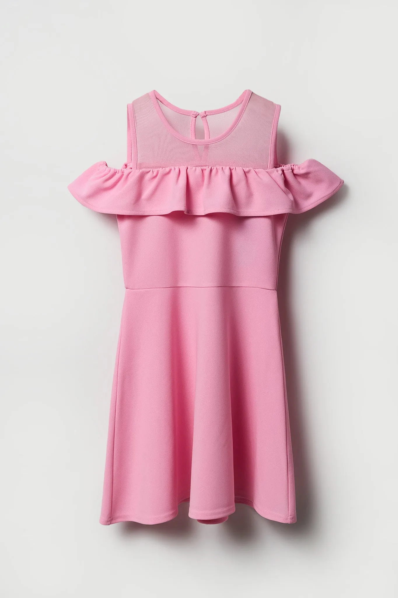 Girls Off Shoulder Skater Dress sold by Urban Planet