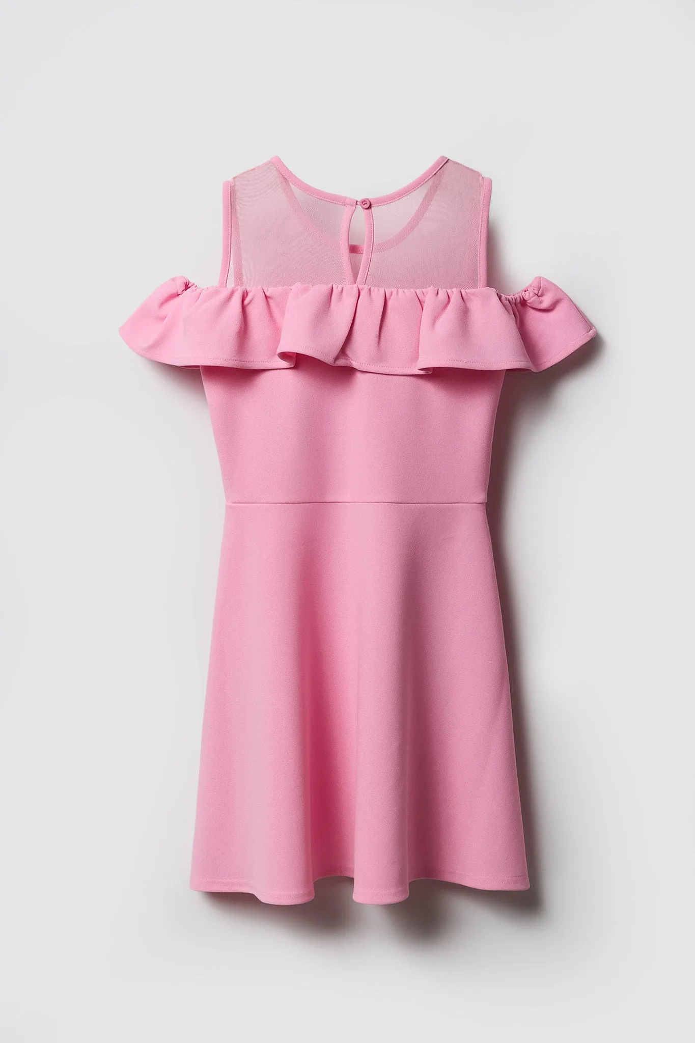 Robe à jupe virevoltante et épaules dénudées pour fille sold by Urban Planet product image thumbnail 2