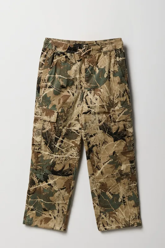 Jogger cargo à jambe droite avec taille coulissante pour garçon sold by Urban Planet