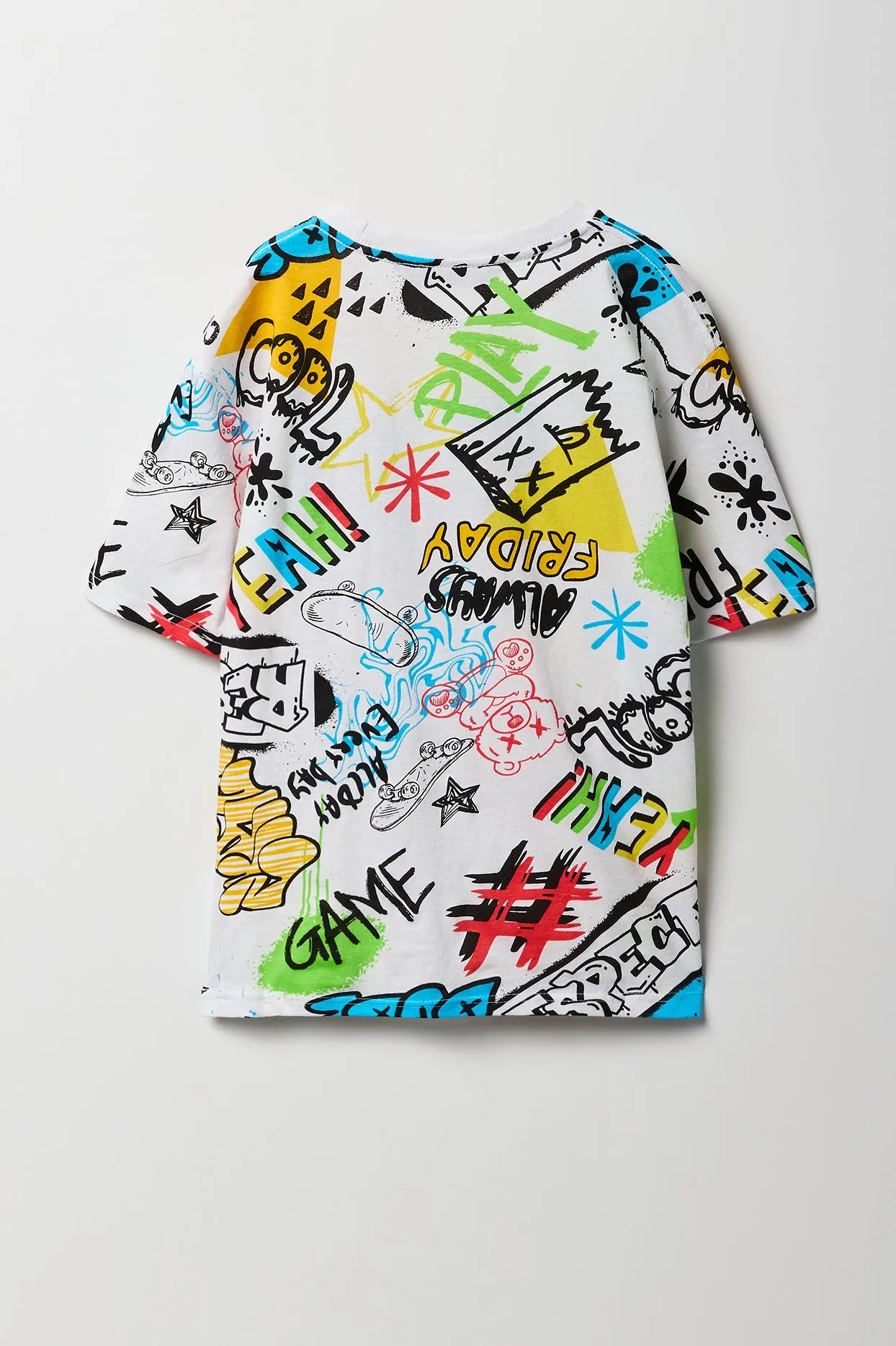 T-shirt avec motif brodé en chenille pour garçon sold by Urban Planet product image thumbnail 4