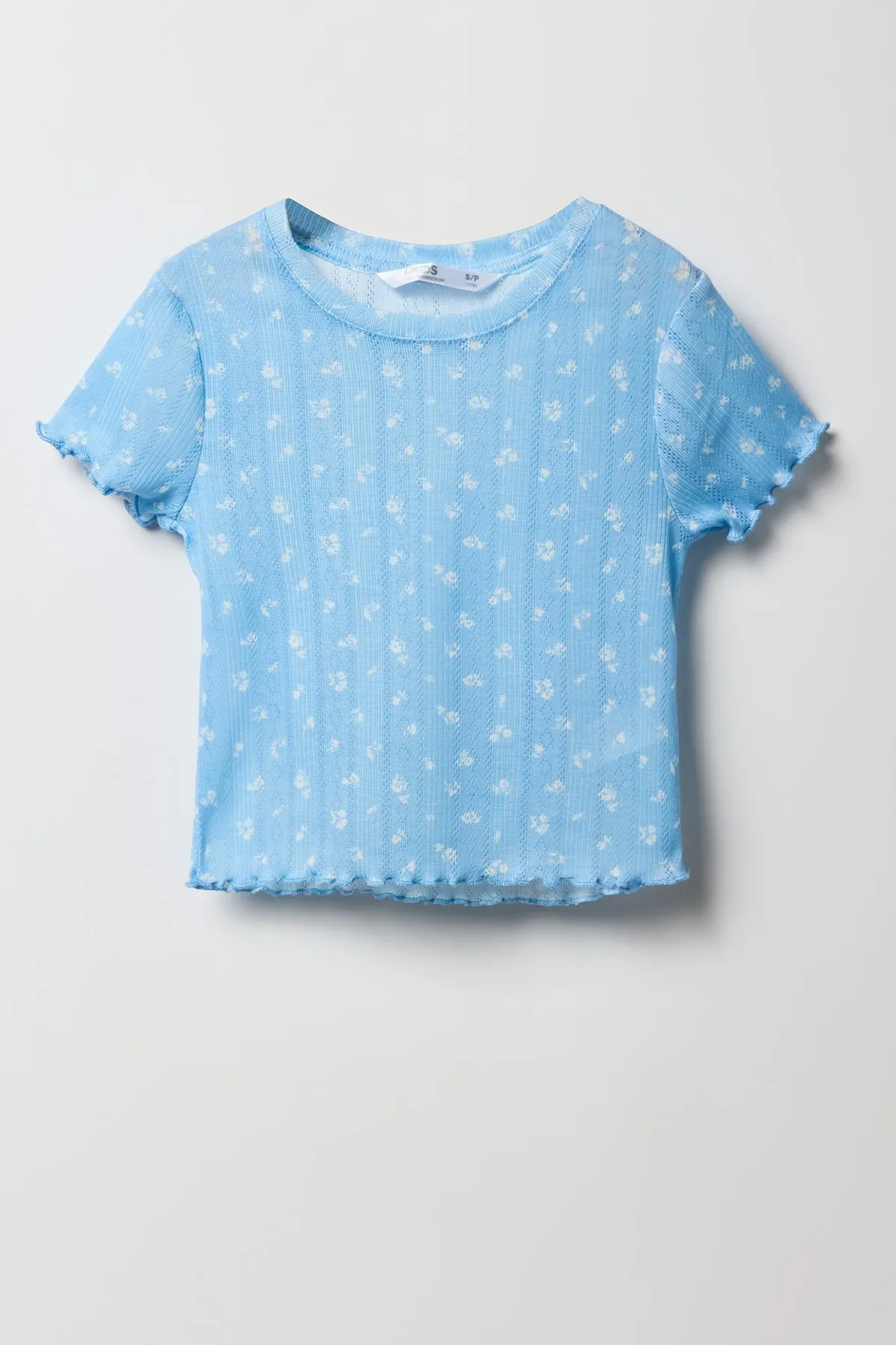 Ensemble pyjama avec t-shirt et short en pointelle pour fille sold by Urban Planet product image thumbnail 2