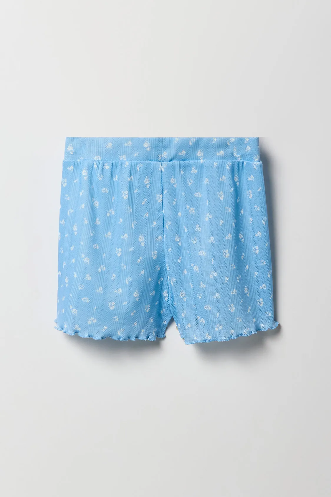 Ensemble pyjama avec t-shirt et short en pointelle pour fille sold by Urban Planet product image thumbnail 5