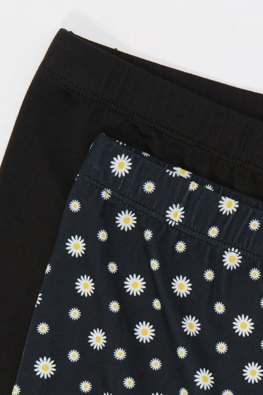 Girls Solid & Printed Shortie (2 Pack) sold by Urban Planet