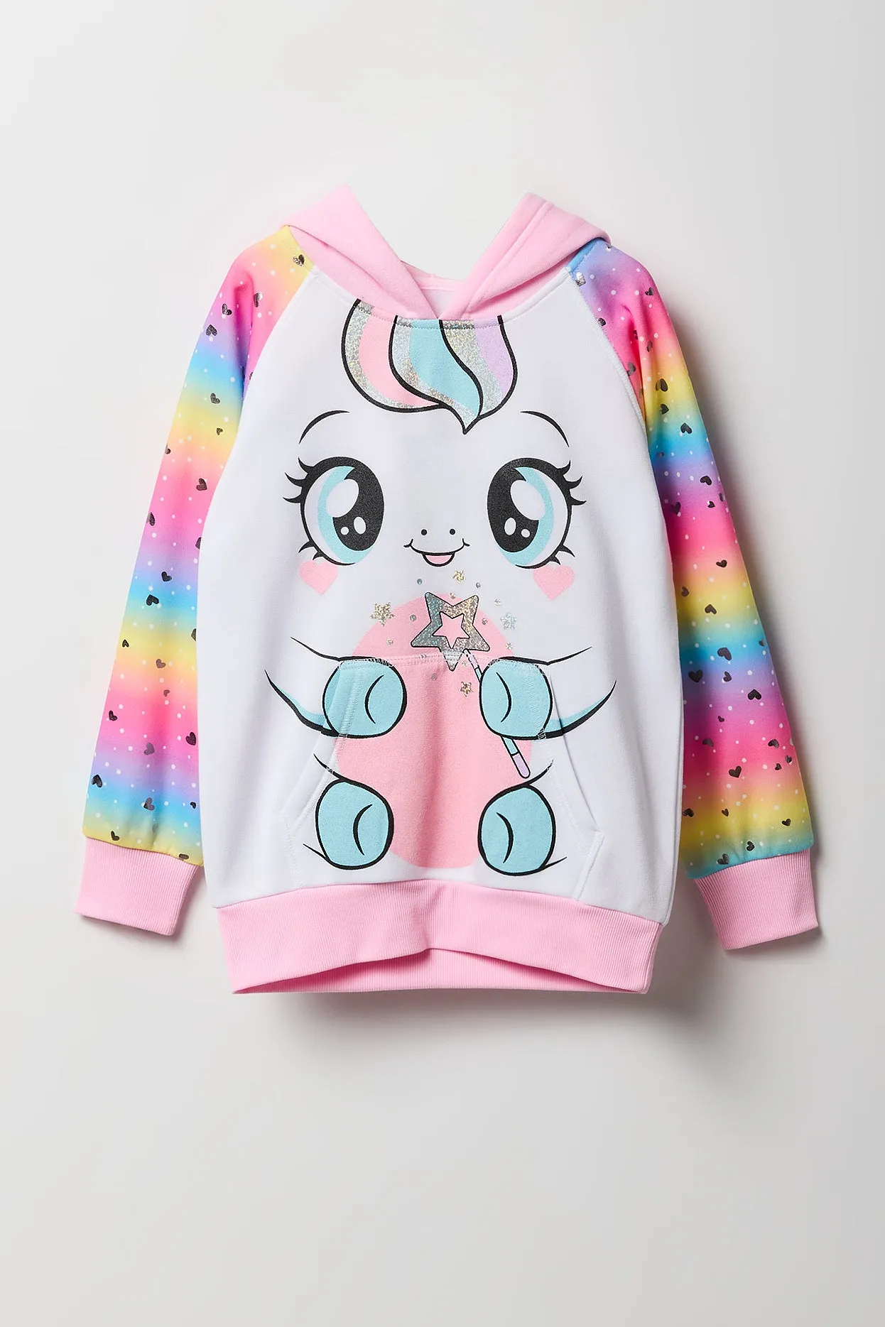 Girls Magic Unicorn Character Hoodie sold by Urban Planet product image thumbnail 2