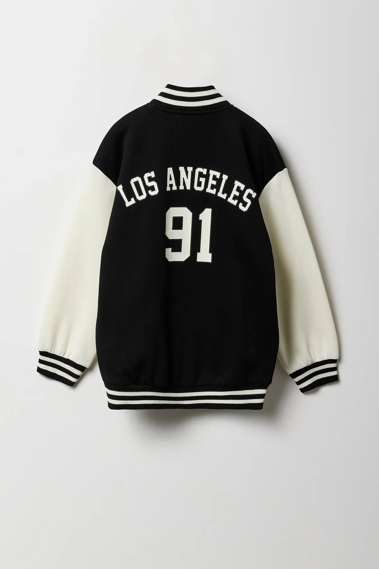 Girls Fleece Varsity Jacket sold by Urban Planet product image thumbnail 5