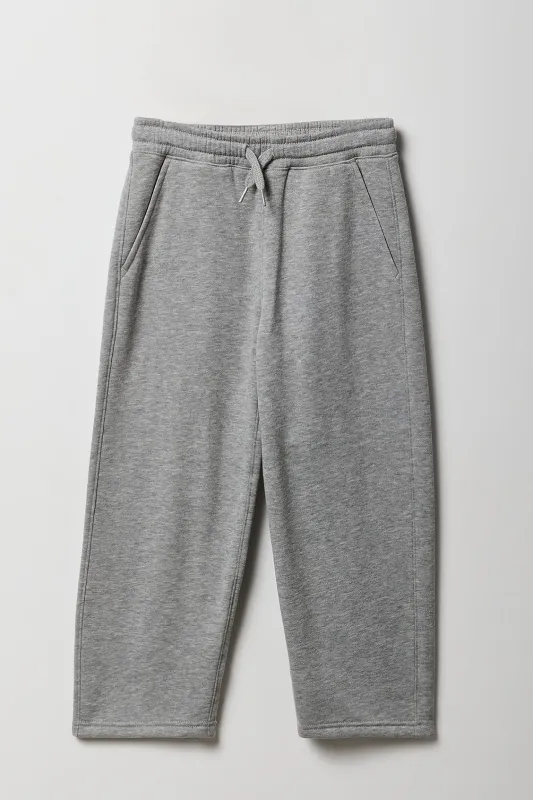 Pantalon d'entraînement à jambe large en molleton pour garçon sold by Urban Planet