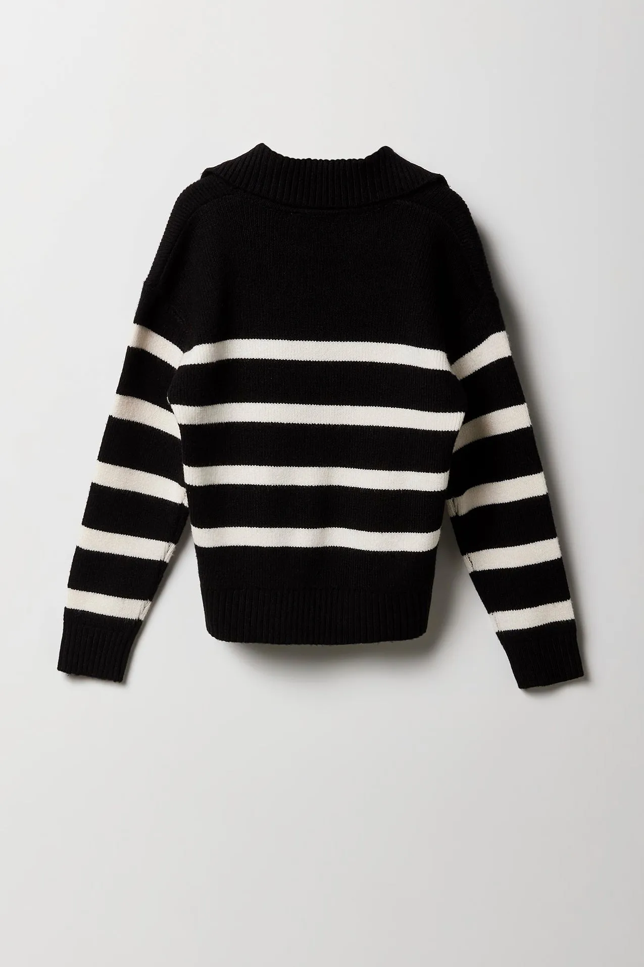 Girls Striped Knit Collared Sweater sold by Urban Planet product image thumbnail 4