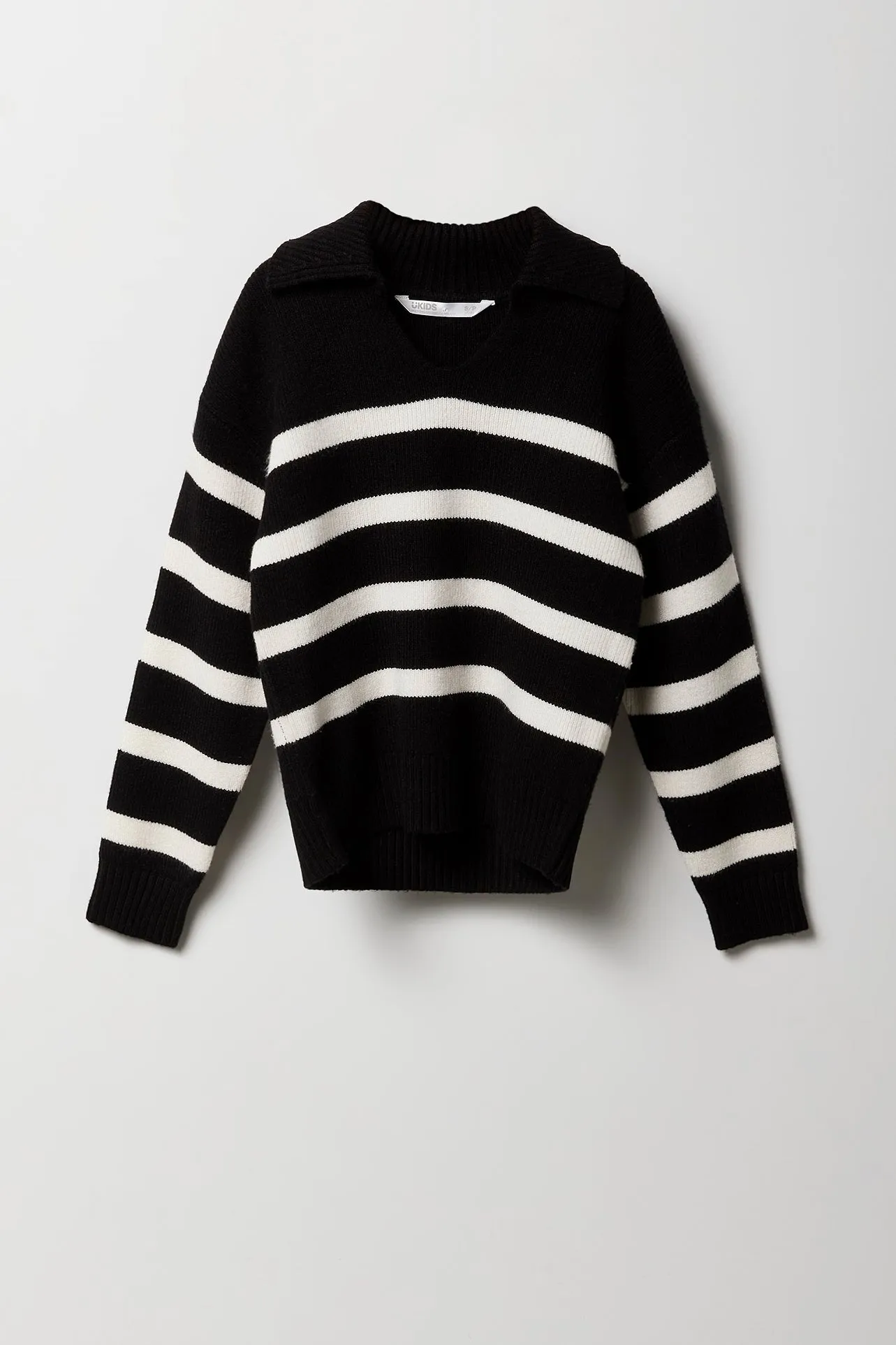 Girls Striped Knit Collared Sweater sold by Urban Planet product image thumbnail 3