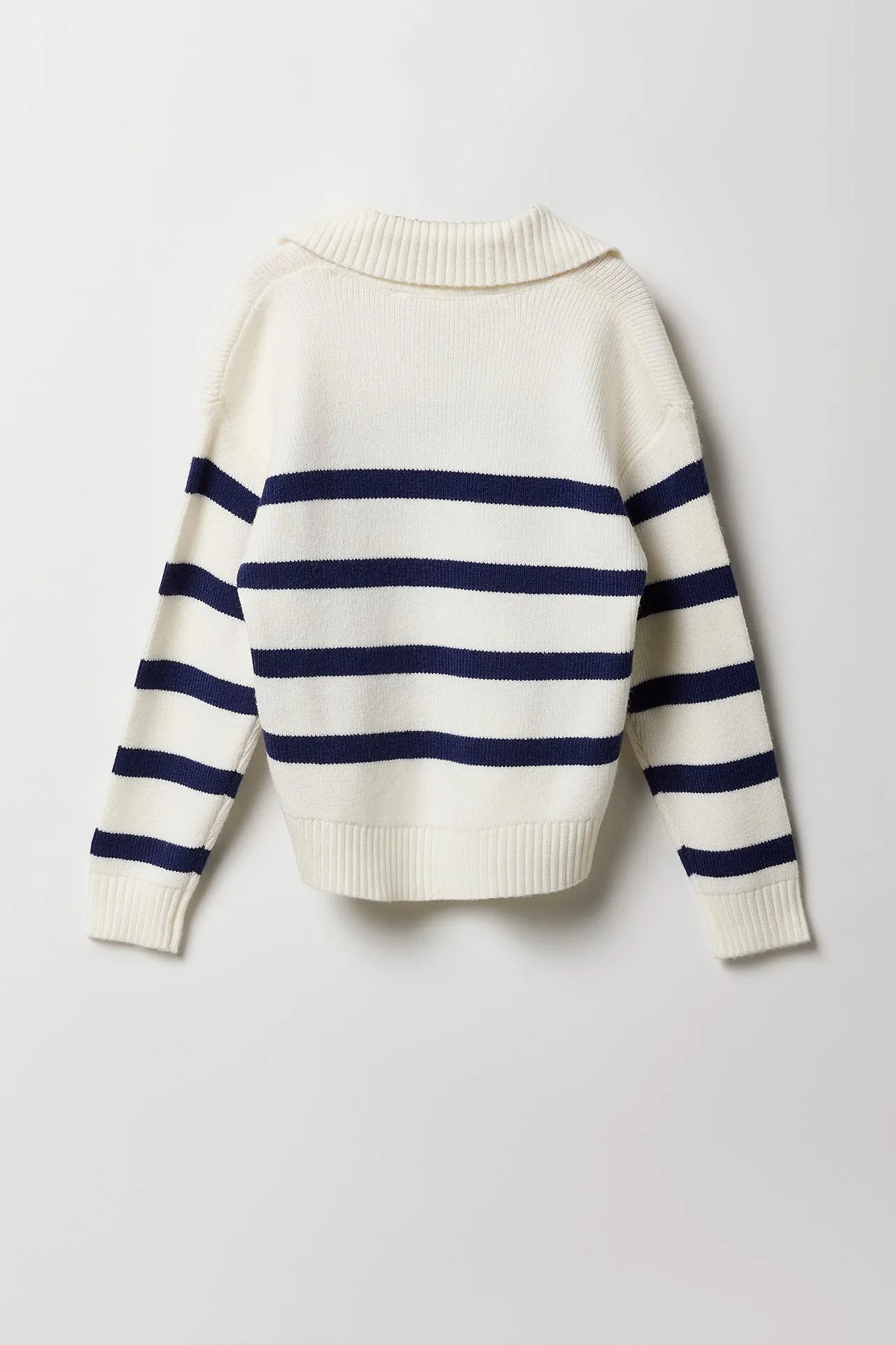 Girls Striped Knit Collared Sweater sold by Urban Planet product image thumbnail 2