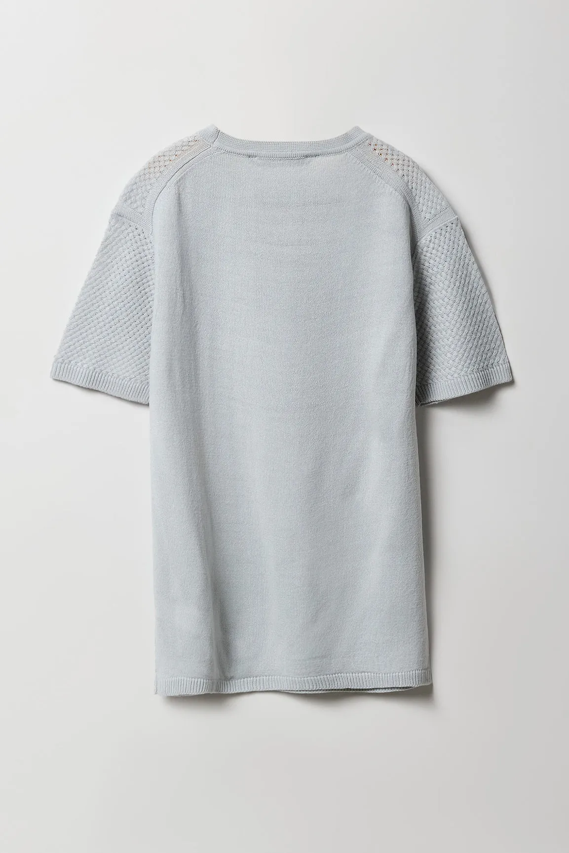 Boys Braided Open Knit T-Shirt sold by Urban Planet product image thumbnail 2