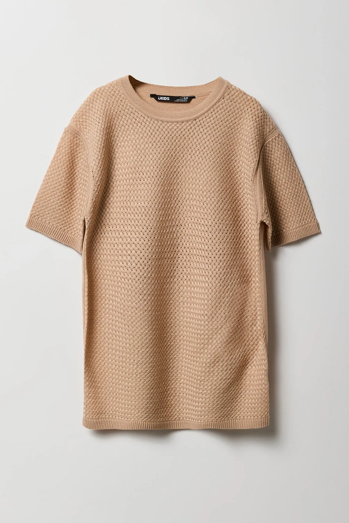 Boys Braided Open Knit T-Shirt sold by Urban Planet product image thumbnail 3