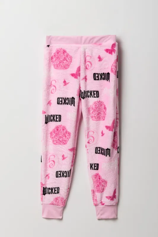 Pantalon de pyjama en peluche à imprimé Glinda Wicked pour fille sold by Urban Planet