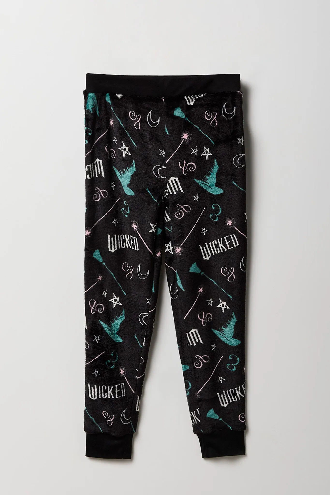 Pantalon de pyjama en peluche à imprimé Elphaba Wicked pour fille sold by Urban Planet