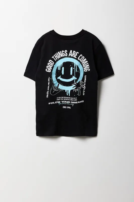 T-shirt à imprimé Good Things Are Coming pour garçon sold by Urban Planet