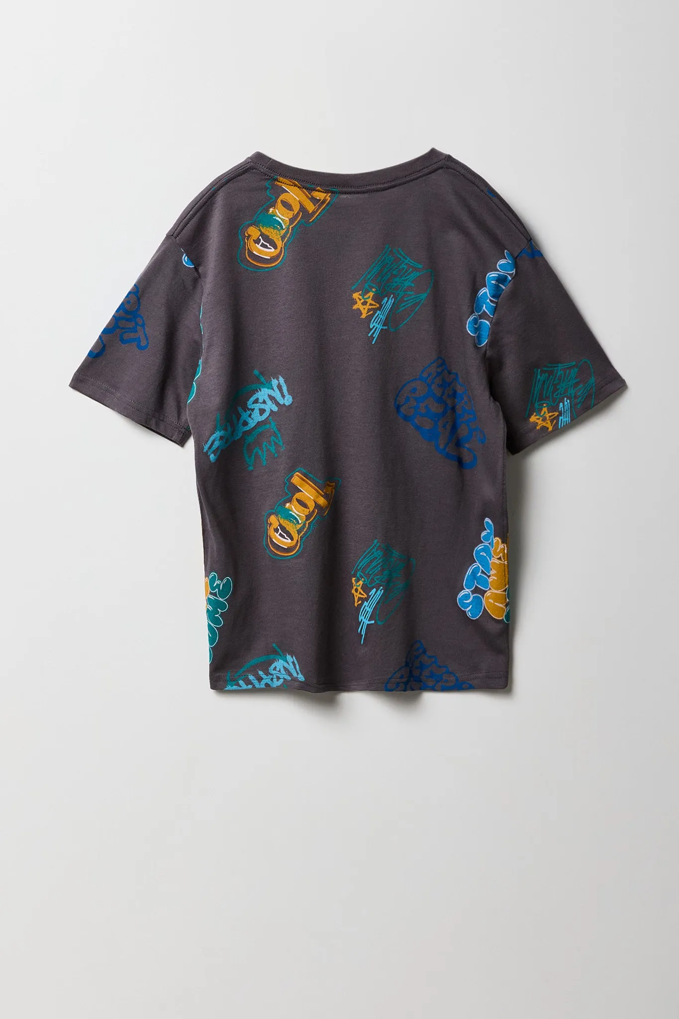 Boys Graffiti Printed Graphic T-Shirt sold by Urban Planet product image thumbnail 2